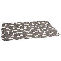 Flamingo Ćebence FLEECE Sivo sa koskicama 150x130cm