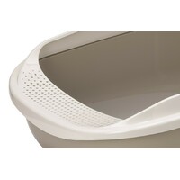 Moderna Mega Comfy Tray + Rim --otvoreni toalet sa ramom- siva