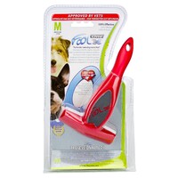 Foolee Furminator za srednje rase crveni