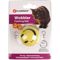 Flamingo Igračka za mačke - Loptica Wobbler Flashing Ball Žuta 4,5cm