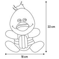 Flamingo Farmi Patka sa kanapom igračka za pse 22cm