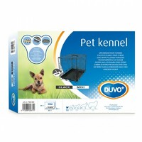 Duvo+ Kavez za pse 1vrata Plastično dno 47X30X37cm crna