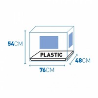 Duvo+ Kavez za pse 2vrata Plastično dno 76X48X54cm crna