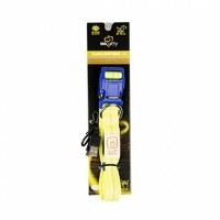 Duvo+ Ogrlica za pse Nylon Licht Usb 30-40cm/2,5cm Neon žuta