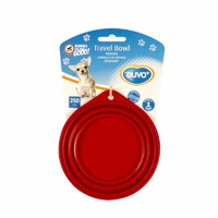 Duvo+ Silikonska činija za putovanje 1000ml - 18cm Red