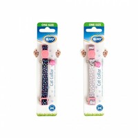 Duvo+ Ogrlica za mačke - Dots 20-30cm / 10cm Plavo/Bež