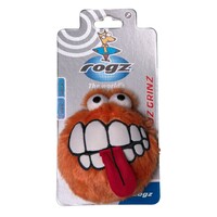 Rogz Fluffy Grinz plišana lopta M Narandžasta