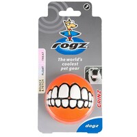 Rogz Grinz Fluroscentna lopta M Narandžasta