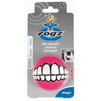 Rogz Grinz Fluroscentna lopta L Pink