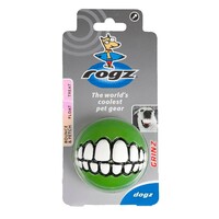 Rogz Grinz Fluroscentna lopta L Zelena