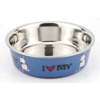 Moksi Činija za pse BELLA BOWLS 11cm plava/crvena