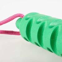 Duvo+ Gumena igračka za pse Groovy grip 40x5,7x5,7cm - Roze/zelena