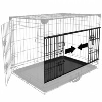 Duvo+ Kavez za pse Ninja Edition sa kliznim vratima 56X33X41 cm crna