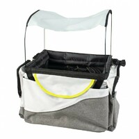 Duvo+ Torba za bicikl za pse sa suncobranom 34X26X26cm Svetlo siva