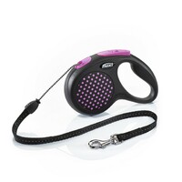 Flexi Design M cord 5m roze