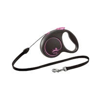 Flexi Black Design S Cord 5m roze