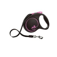 Flexi Black Design M Tape 5m roze