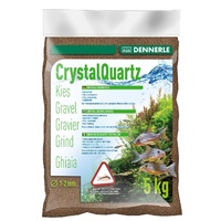 Dennerle Crystal Quartz Gravel Tamno Braon 5kg, šljunak za akvarijum