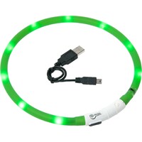 Flamingo Svetleća ogrlica, Visio Light Led Zelena 70cm