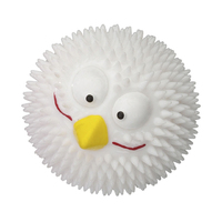 Duvo+ Igračka za pse - Gumena lopta Lucky Bird sa ukusom vanile S - 6,3cm bela