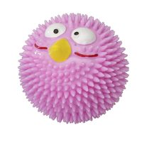 Duvo+ Igračka za pse - Gumena lopta Lucky Bird sa ukusom jagode S - 6,3cm roze