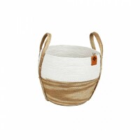 D&D Paper Rope korpa/ležaljka Ray 33X33X29cm Bež/Bela