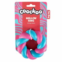 Duvo+ Gumena igračka za pse Mallow ring 11x11x4cm - Roze/plava