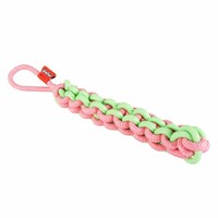 Duvo+ Igračka za pse kanap/guma Twisting Tugger 45x4,5x4,5cm - Roze/zelena