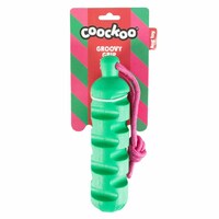 Duvo+ Gumena igračka za pse Groovy grip 40x5,7x5,7cm - Roze/zelena