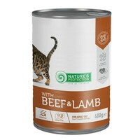 Natures Protection Govedina i jagnjetina hrana za odrasle mačke 400g