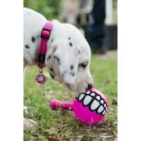 Rogz Grinz Fluroscentna lopta M Pink