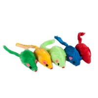 Flamingo Igračka za mačke - Šareni miš u boji 5cm 1kom