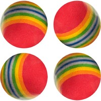 Flamingo Igračka za mačke - Rainbow loptice 4kom