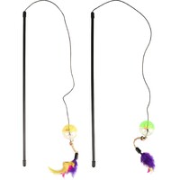Flamingo Pecaljka za mačke sa šarenim perjem 50cm 1kom