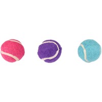 Flamingo Igračka za mačke - Teniska loptica+Zvono Multicolour 4cm 3kom