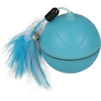 Flamingo Igračka za mačke - Mechta 2u1+USB+Perje Plava 7cm
