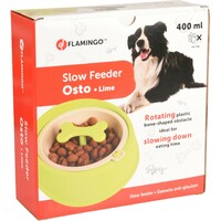 Flamingo Činija Osto Slow Feeder Zelena S Dia.12,5cm 400ml 