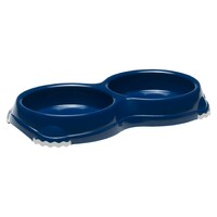 Moderna Činija za pse dupla 2x200ml-plava-P4