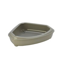 Moderna Corner Tray + Rim - ugaoni otvoreni toalet sa ramom-siva