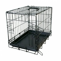 Duvo+ Kavez za pse 1vrata Plastično dno 47X30X37cm crna