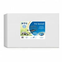 Duvo+ Kavez za pse 2vrata Plastično dno 107X71X77cm crna