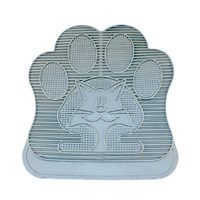 Duvo+ Otirač za toalet za mace Catlitter mat rubber 49x34cm sivi