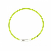 Duvo+ Ogrlica za pse, svetleća Usb Nylon 35Cm zelena