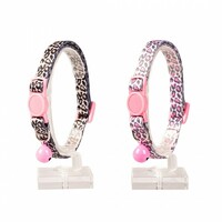 Duvo+ Ogrlica za mačke - Panther 20-30cm/10cm Crna/Roze