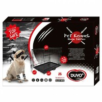 Duvo+ Kavez za pse Ninja Edition sa kliznim vratima 76X53X61 cm crna