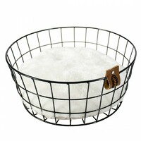 Duvo+ Korpa za mačke, Caviar With Square Wires 35X35X15cm crna