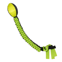Duvo+ Igračka za pse - Ragbi lopta Sporty sa repom 69x8x7cm crno/žuta