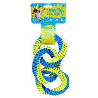 Duvo+ Igračka za pse - Supa` nylon triple hoop 28x13cm plavi/žuti