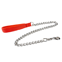 Duvo+ Povodac za pse Lead chain padded handle 50cm/4mm crveni