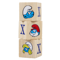 Duvo+ Igračka za glodare - Drvene kockice The Smurfs 18 kom.